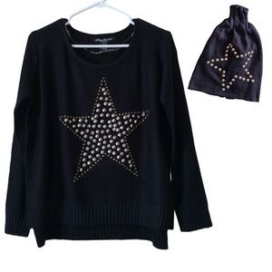 Vintage sweater and beanie bundle